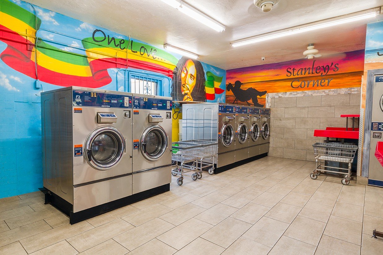 Inside 47th Avenue Coin Laundry